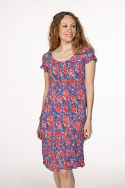 New Maya Pocket Dress Hand Block Printed In Pure Cotton SS24