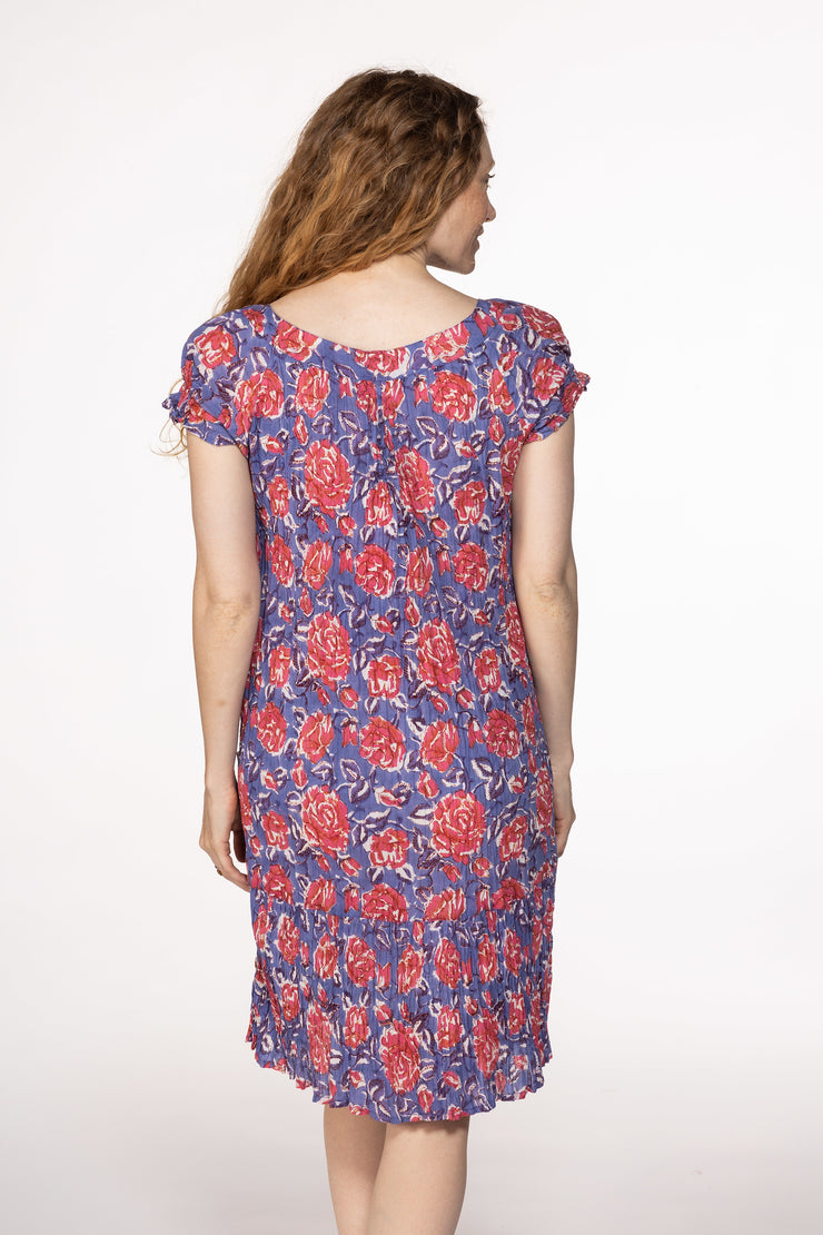 New Maya Pocket Dress Hand Block Printed In Pure Cotton SS24