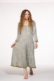 New Anju Panel Dress Hand Block Printed in Pure Cotton  SS24