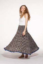 New 50 Panel Skirt in Pure Hand Block Printed Cotton SS24