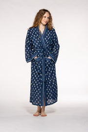 New Dressing Gown Hand Block Printed Cotton SS24