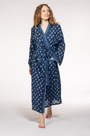 New Dressing Gown Hand Block Printed Cotton SS24