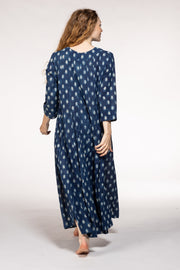 Rani Panel Dress Hand Block Printed  in Pure Cotton SS2024