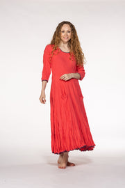 Dewani Dress in Hand Block Printed Sustainable Moss Crepe Only 3 Left In Size S/M