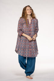 Shimla Tunic Hand Block Printed in Pure Cotton Only Size M-12