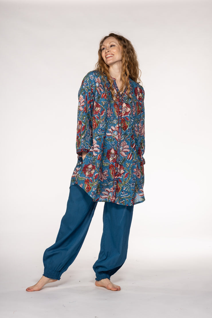 New Shimla Tunic Hand Block Printed in Pure Cotton SS2024