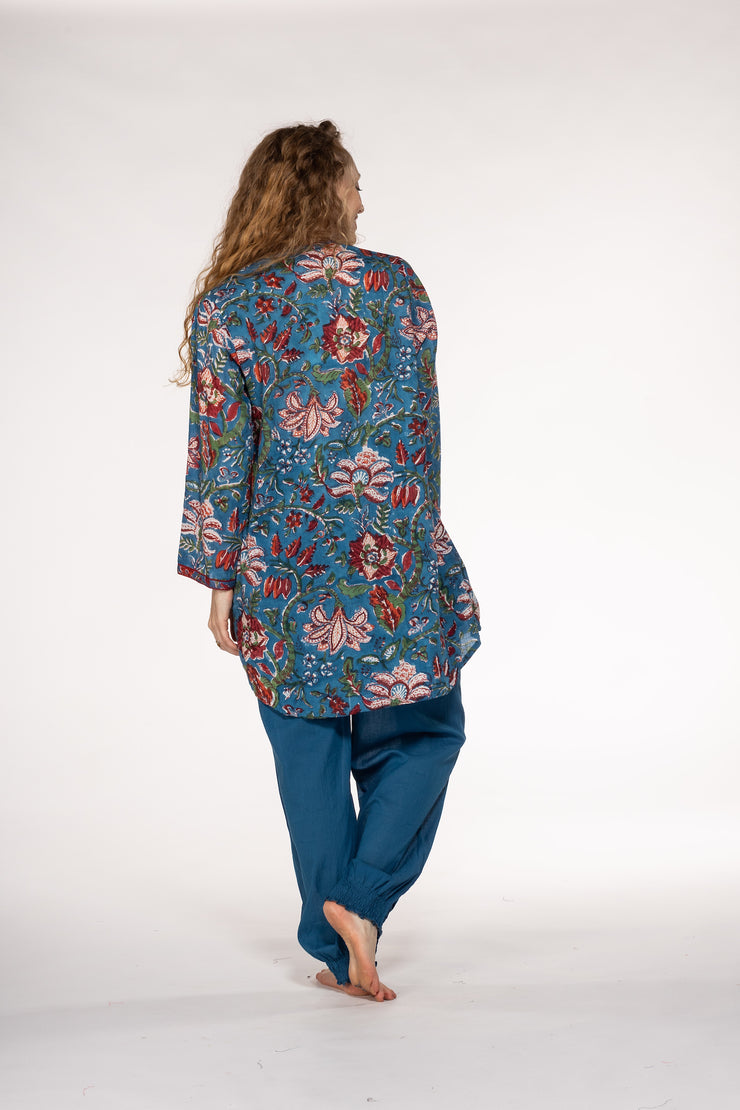 New Shimla Tunic Hand Block Printed in Pure Cotton SS2024