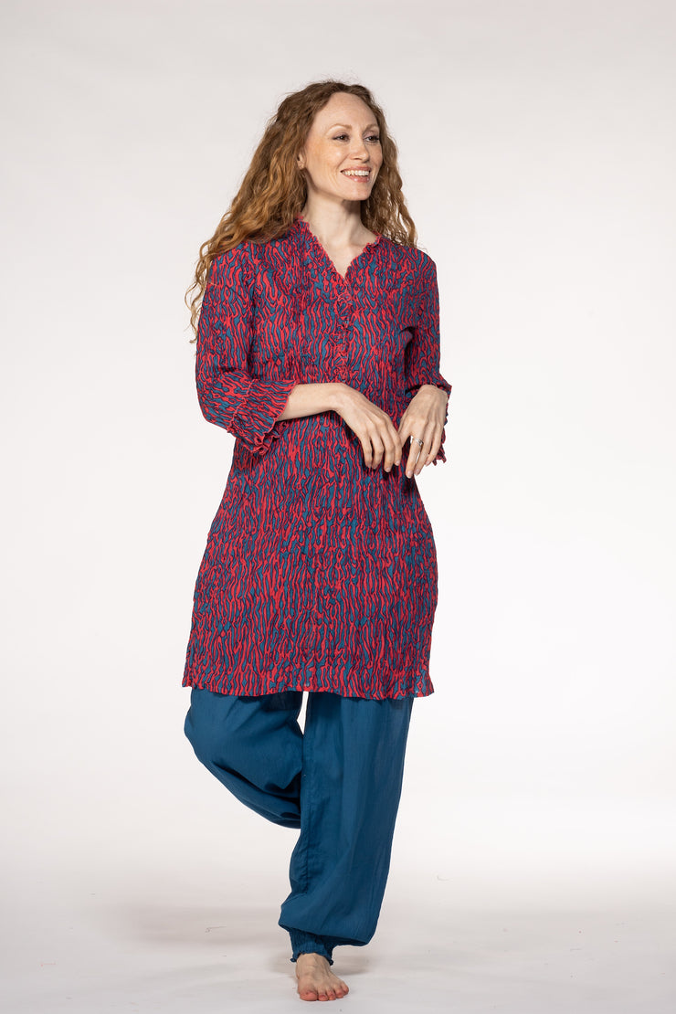New Mughal Tunic Hand Block In Pure Cotton! Only Size M (10/12)