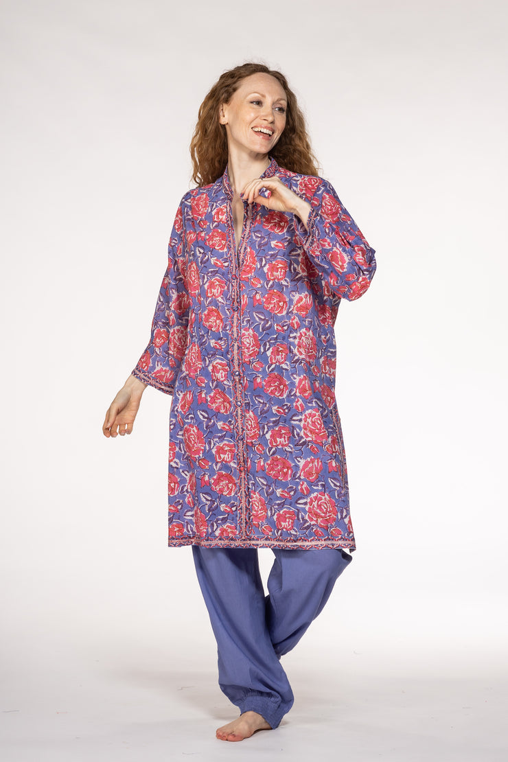 New Classic Kurta Hand Block Printed Pure Cotton SS24 Only Size M