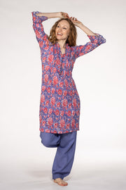 New Mughal Tunic Hand block Printed In Pure Cotton SS24