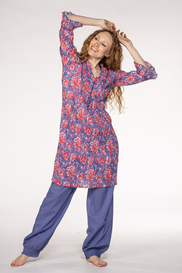 Mughal Tunic Hand block Printed In Pure Cotton SS24