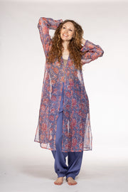 New Nargis Jacket Hand Block Printed in Textured Cotton SS24