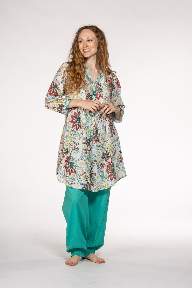 New Shimla Tunic Hand Block Printed in Pure Cotton SS2024