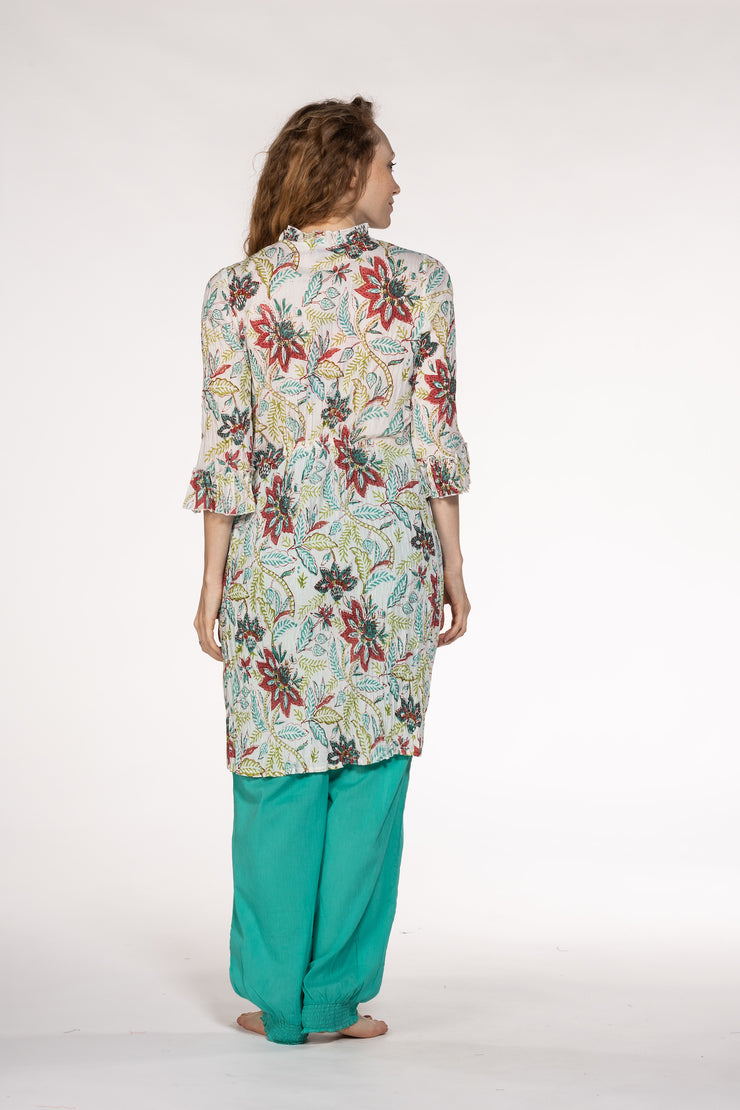 Mughal Tunic Hand Block In Pure Cotton! Only Size M (10/12)
