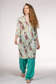 New Mughal Tunic Hand Block In Pure Cotton! Only Size M (10/12)