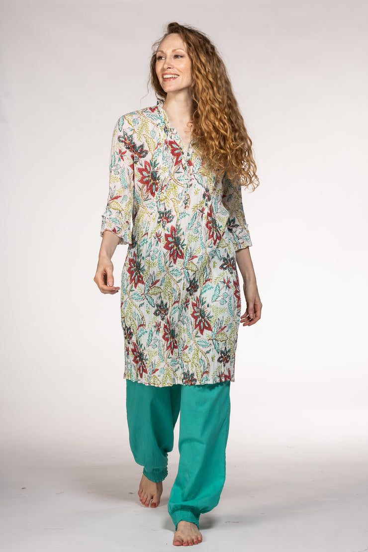 Mughal Tunic Hand Block In Pure Cotton! Only Size M (10/12)
