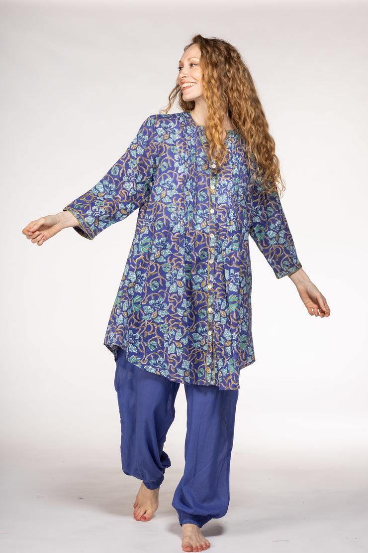 New Shimla Tunic Hand Block Printed in Pure Cotton SS2024
