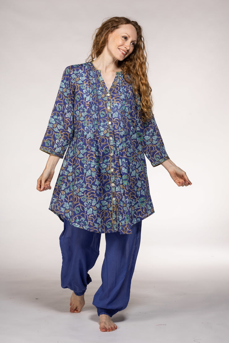 New Shimla Tunic Hand Block Printed in Pure Cotton SS2024