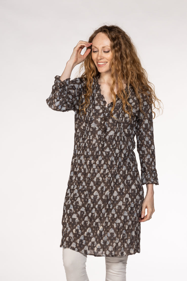 Mughal Tunic Hand Block In Pure Cotton! Only Size M (10/12)