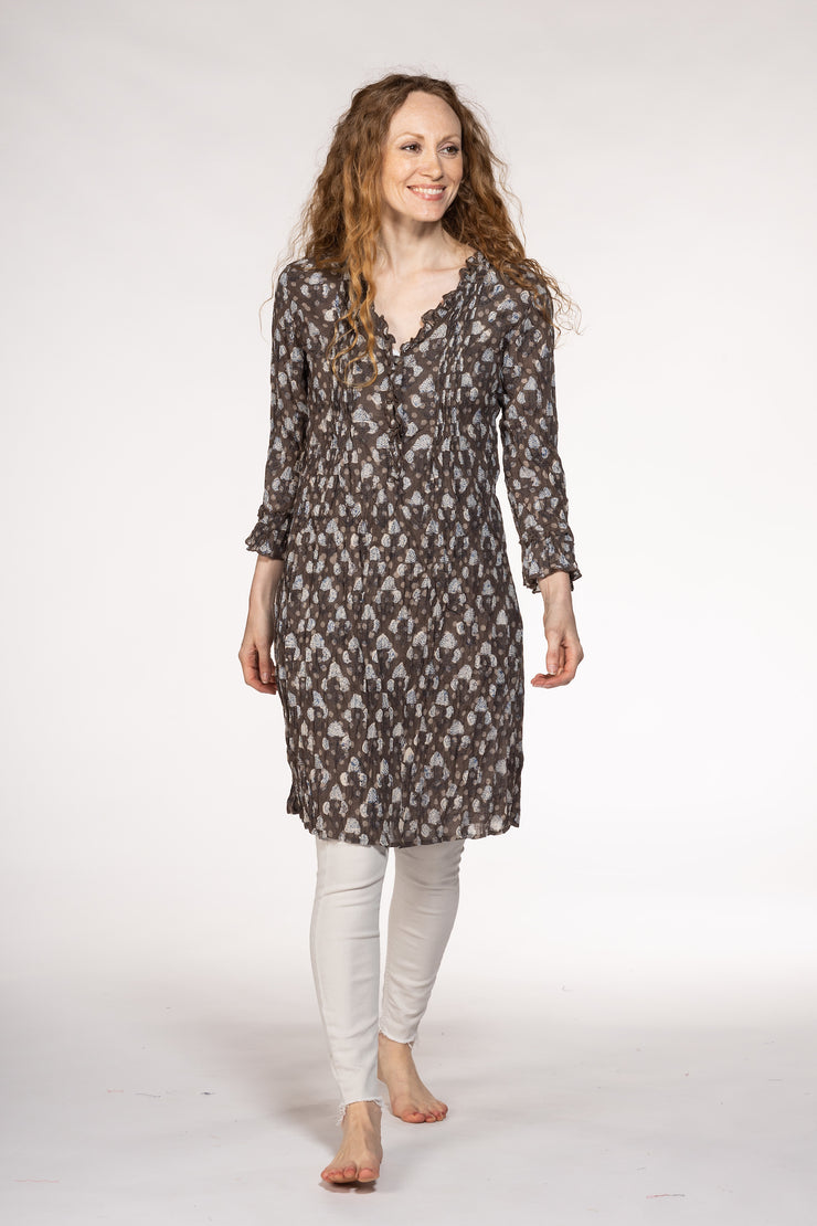Mughal Tunic Hand Block In Pure Cotton! Only Size M (10/12)