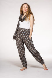 Sahara Pants Hand-Block Printed in Pure Cotton SS24-Only Size S/M