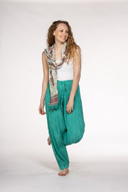 Harem Pants in Pure Cotton Hand Dyed