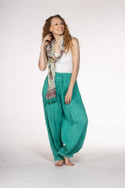 Harem Pants in Pure Cotton Hand Dyed