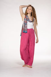 Harem Pants in Pure Cotton Hand Dyed