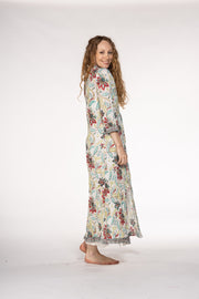 New Sufiana Dress Hand Block Printed with Slip in Pure Cotton SS24