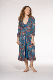 New Sufiana Dress Hand Block Printed with Slip in Pure Cotton SS24