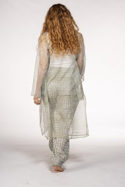 Nargis Jacket Hand Block Printed in Textured Cotton SS24
