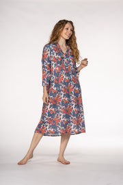 Millie Dress Hand Block Printed In Pure Cotton - Only Size M Left!