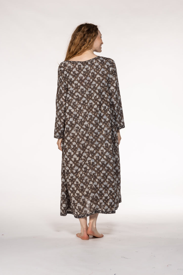 Jali Kaftan Hand Block Printed Pure Cotton - Last One Left in size M