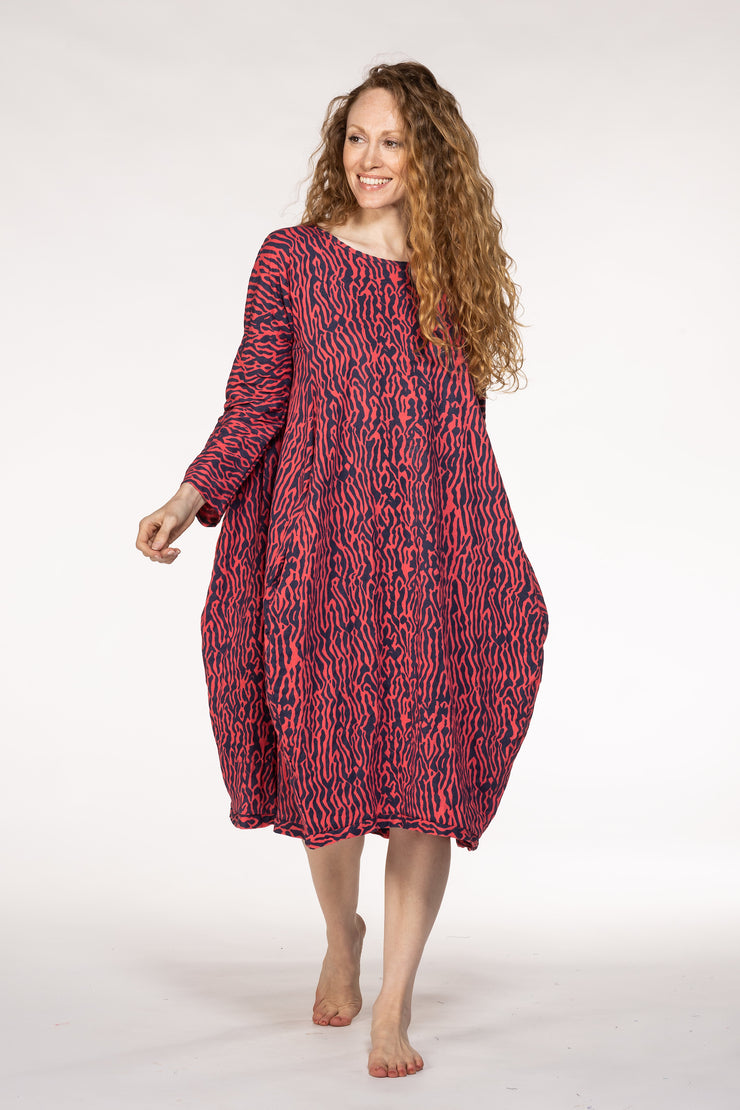 New Farah Dress Hand Block Printed Jersey  - SS24 Only S/M(10 To 12)
