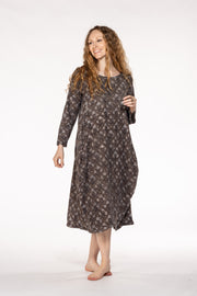 New Farah Dress Hand Block Printed Jersey  - SS24 Only S/M(10 To 12)