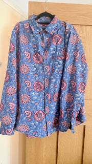 Nila's Unisex Shirt  Created using Hand Block Printed