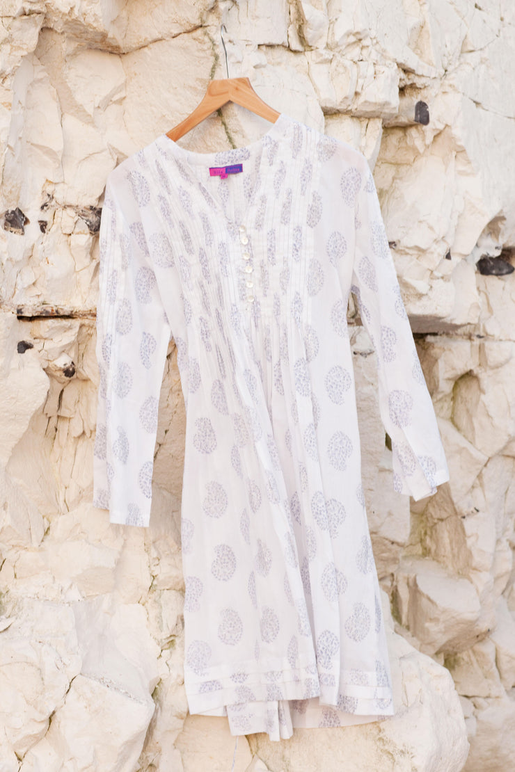 Mughal Tunic Hand block Printed In Pure Cotton! Only Size M=(10/12)