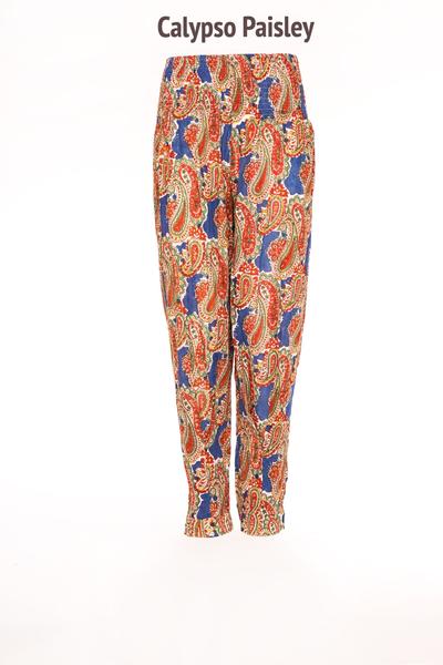 Malabar Pants Hand Block Printed Pure Cotton Only Size M= 10/12