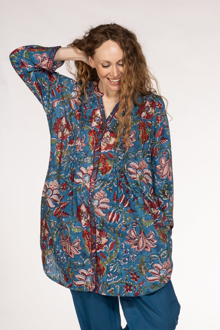 New Shimla Tunic Hand Block Printed in Pure Cotton SS2024