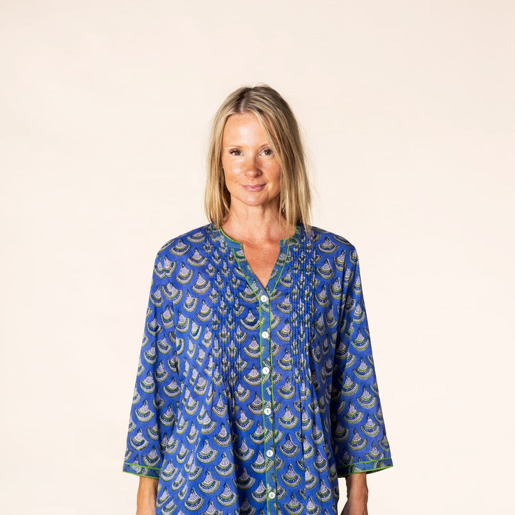 New Shimla Tunic Hand Block Printed in Pure Cotton SS2025