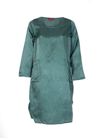 Roshan Dress Hand Dyed Plain Colour In Bamboo Linen £139 - Now £69 Only Size S/M(SIZE 10 TO 16)