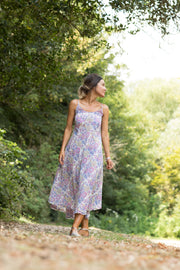 Kapil Bias Dress Hand Block Printed Pure Cotton - Was £85 Now Only £39!