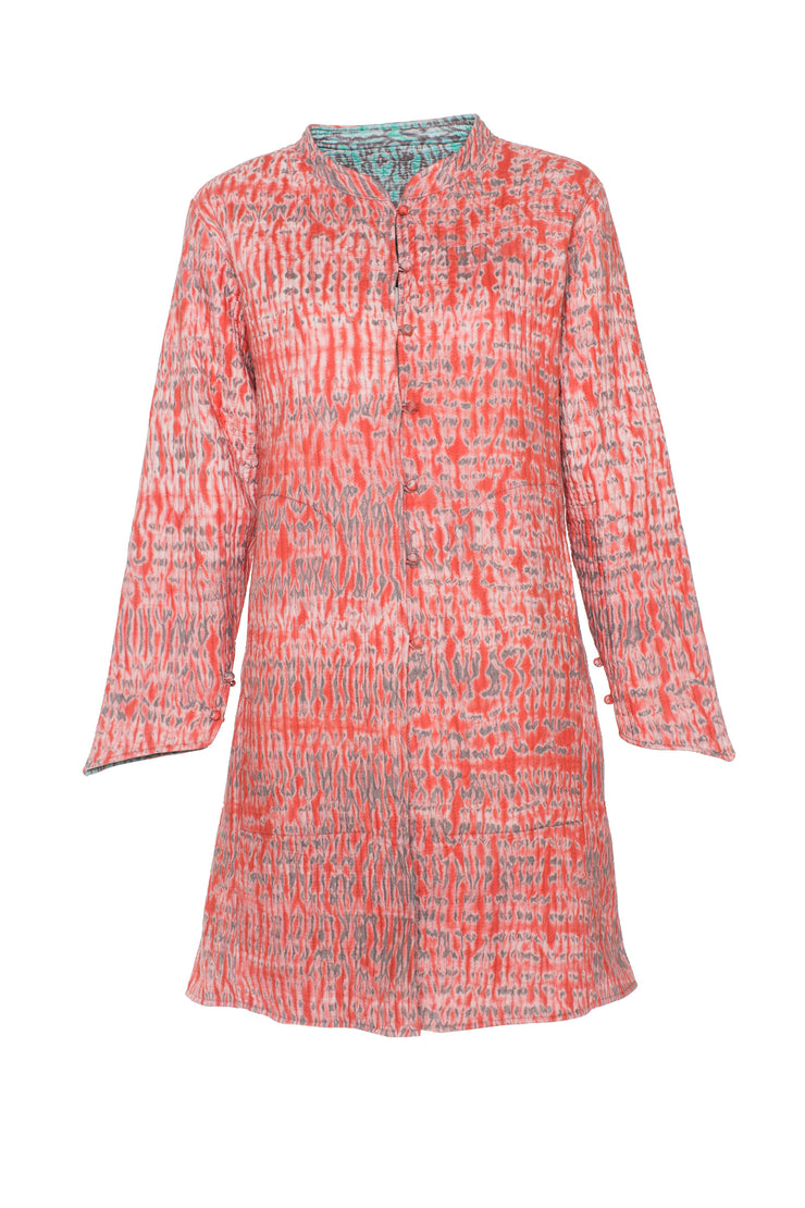 Shah Reversible Jacket Hand-Block Printed in Pure Cotton