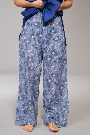 Classic Pants Hand Block Printed Pure Cotton