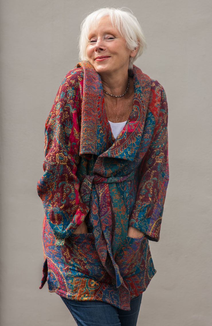 Bela Wrap Jacket in Merino Wool £185 - Now £79! Last 1 Left in Size M