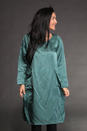 Roshan Dress Hand Dyed Plain Colour In Bamboo Linen £139 - Now £69 Only Size S/M(SIZE 10 TO 16)