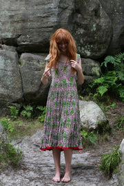 Amber Dress Hand Block Printed in Pure Cotton - Only Size M