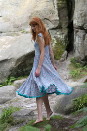 Amber Dress Hand Block Printed in Pure Cotton - Only Size M
