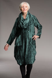 Roshan Dress in Crushed Velvet