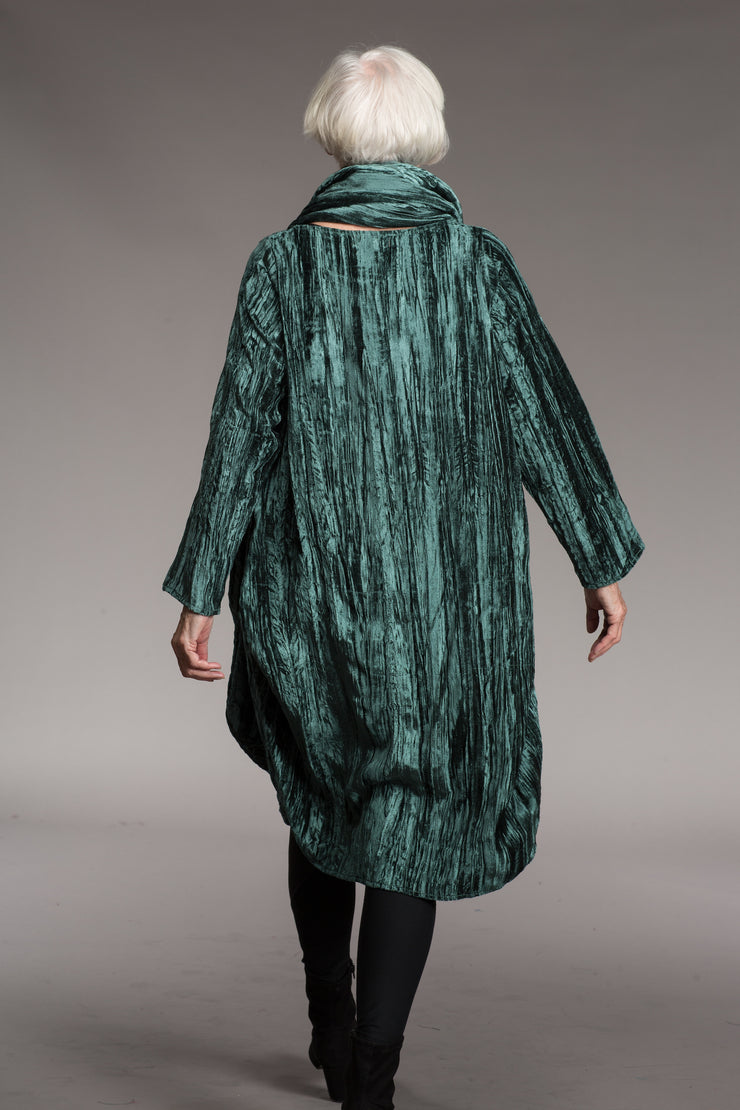 Roshan Dress in Crushed Velvet